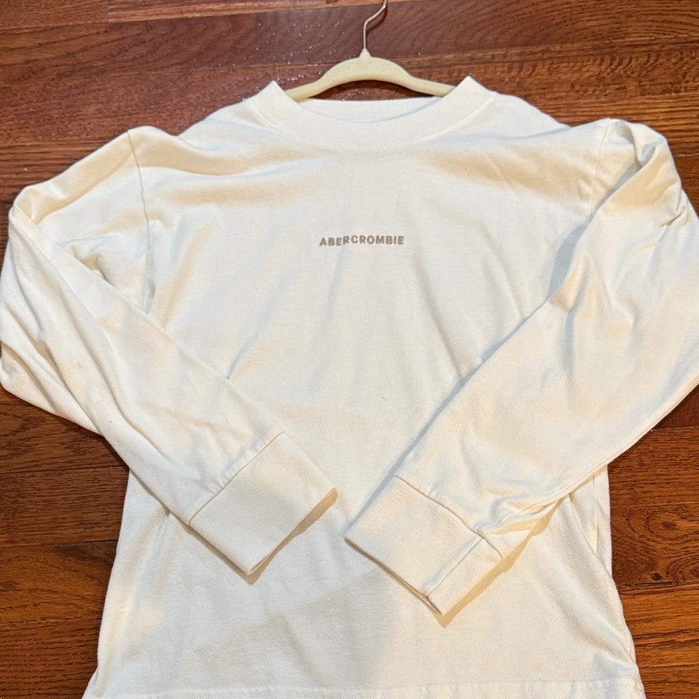 Abercrombie Kids White Long Sleeve Tee